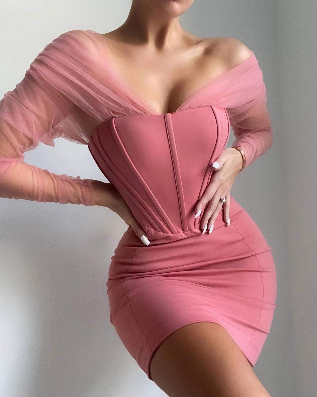 Boned Bodycon Dress